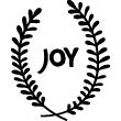 Vinilo Corona de Laurel JOY - ambiance-sticker.com