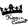 Vinilo cocina King of the cuisine - ambiance-sticker.com