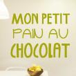 Vinilos decorativos para la cocina - Vinilo cocina Mon petit pain au chocolat&#8203; - ambiance-sticker.com