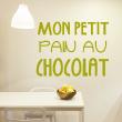 Vinilo cocina Mon petit pain au chocolat - ambiance-sticker.com