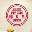 Vinilos decorativos para la cocina - Vinilo decorativo Premium pizzas & beer - ambiance-sticker.com