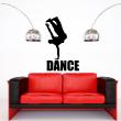 Vinilos decorativos de siluetas - Pegatina bailarín de hip-hop 1 - ambiance-sticker.com