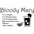 Vinilos decorativos para la cocina - Vinilo decorativo cóctel Bloody Mary - ambiance-sticker.com