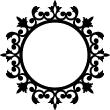 Vinilos decorativos barocco - Vinilo Diseño círculo decorado - ambiance-sticker.com
