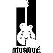 Vinilos decorativos música - Vinilo Diseño Guitarra - ambiance-sticker.com