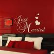 Vinilos dormitorios - Vinilo decorativo Design Just married - ambiance-sticker.com