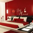 Vinilos dormitorios - Vinilo decorativo Design Just married - ambiance-sticker.com