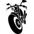 Vinilos decorativos de siluetas - Pegatina Diseño de la motocicleta - ambiance-sticker.com