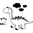 Vinilos decorativos Animales - Vinilo Dinosaurio en Savannah - ambiance-sticker.com