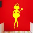 Vinilos infantiles de paredes - Vinilo hada bailarina con la corona - ambiance-sticker.com