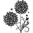 Vinilos decorativos flores - Vinilo flores de trébol de cuatro hojas - ambiance-sticker.com