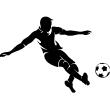 Vinilos deportes y el fútbol - Vinilo decorativo Futbolista en acción - ambiance-sticker.com