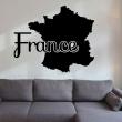 Vinilos decorativos zen - Vinilo Francia mapa del país - ambiance-sticker.com