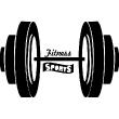Vinilo Pesas, fitness - Deportes - ambiance-sticker.com