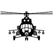 Vinilos decorativos diseños - Vinilo Vista frontal del helicóptero - ambiance-sticker.com