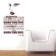 Vinilos decorativos música - Vinilo I'm beautiful in my way - Lady Gaga - ambiance-sticker.com