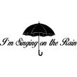 Vinilos decorativos música - Vinilo I'm singing on the rain - ambiance-sticker.com