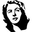 Retrato Ingrid Bergman 2 - ambiance-sticker.com