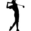 Vinilos deportes y el fútbol - Vinilo decorativo jugador de golf - ambiance-sticker.com