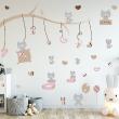 Vinilos infantiles de paredes - Vinilo universo gatito rosa - ambiance-sticker.com