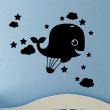 Vinilos infantiles de paredes - Vinilo Vinilo La ballena volar - ambiance-sticker.com