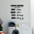 Vinilos con frases -  Pegatina de parede Laundry schedule - ambiance-sticker.com