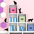 Vinilos decorativos diseños - Vinilo Paquete de 9 gatos - ambiance-sticker.com
