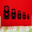 Vinilos infantiles de paredes - Vinilo Un montón de muñecas rusas - ambiance-sticker.com