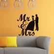 Vinilos dormitorios - Vinilo decorativo Mr & Mrs - ambiance-sticker.com