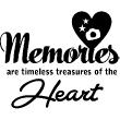 Vinilos amor - Vinilo decorativo Memories are timeless treasures of the Heart - ambiance-sticker.com