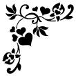 Vinilos decorativos diseños - Vinilo Patrón con corazones - ambiance-sticker.com