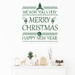 Vinilos de la Navidad - Vinilo Navidad citaa we wish you a merry christmas ... - ambiance-sticker.com