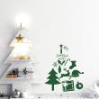 Vinilos de la Navidad - Vinilo Navidad Árbol de navidad, vela, regalos - ambiance-sticker.com