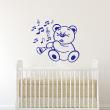 Vinilos infantiles de paredes - Vinilo Teddy hace música - ambiance-sticker.com