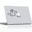 Pegatinas Ordenador Portátil - Pegatina Alimentar al gato! - ambiance-sticker.com