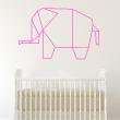 Vinilos infantiles de paredes - Vinilo origami elefante Diseño - ambiance-sticker.com