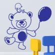 Vinilos infantiles de paredes - Vinilo oso con balón - ambiance-sticker.com