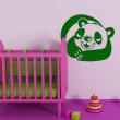 Vinilos infantiles de paredes - Vinilo Cama Panda - ambiance-sticker.com