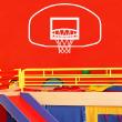 Vinilos deportes y el fútbol - Vinilo decorativo aro de baloncesto 2 - ambiance-sticker.com