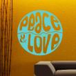 Vinilos con frases - Vinilo Peace & love - ambiance-sticker.com