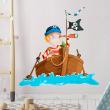 Vinilos infantiles de paredes - Vinilo pirata del océano - ambiance-sticker.com