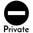 Vinilos para puertas - Vinilo de puerta  Private - ambiance-sticker.com