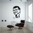 Vinilos decorativos de siluetas - Pegatina Retrato Bill Gates - ambiance-sticker.com