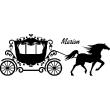 Vinilos Nombres - Vinilo Nombres Personalizable Carro y caballo - ambiance-sticker.com
