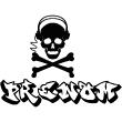 Vinilos Nombres - Vinilo Nombres Personalizable Dead music graffiti - ambiance-sticker.com