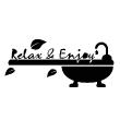 Vinilos decorativos de baño - Vinilo Relax and enjoy - ambiance-sticker.com