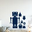Vinilos infantiles de paredes - Vinilo robots del futuro - ambiance-sticker.com