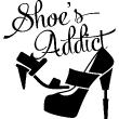 Vinilos decorativos diseños - Vinilo Shoe's addict - ambiance-sticker.com