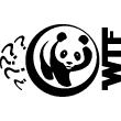 Vinilos decorativos Animales - Vinilo Silueta de la panda - WTF - ambiance-sticker.com