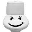 Vinilos decorativos de WC - Vinilo Smiley enojado - ambiance-sticker.com